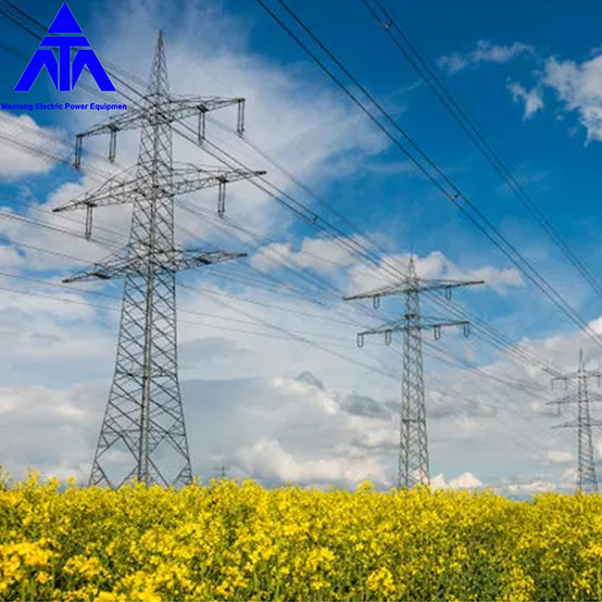 جستی 33KV 66KV ٹرانسمیشن الیکٹرک پاور آئرن ٹاور